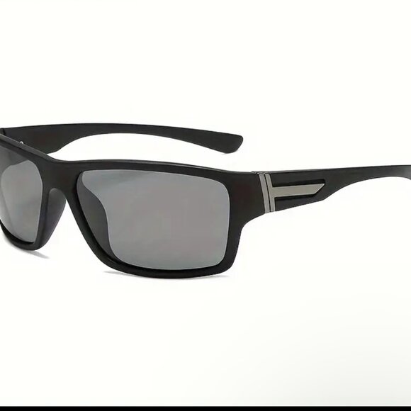 Men Polarized‎ Sunglasses Blue Mirror Lens And Frame Running Fishing Style New - Picture 9 of 9